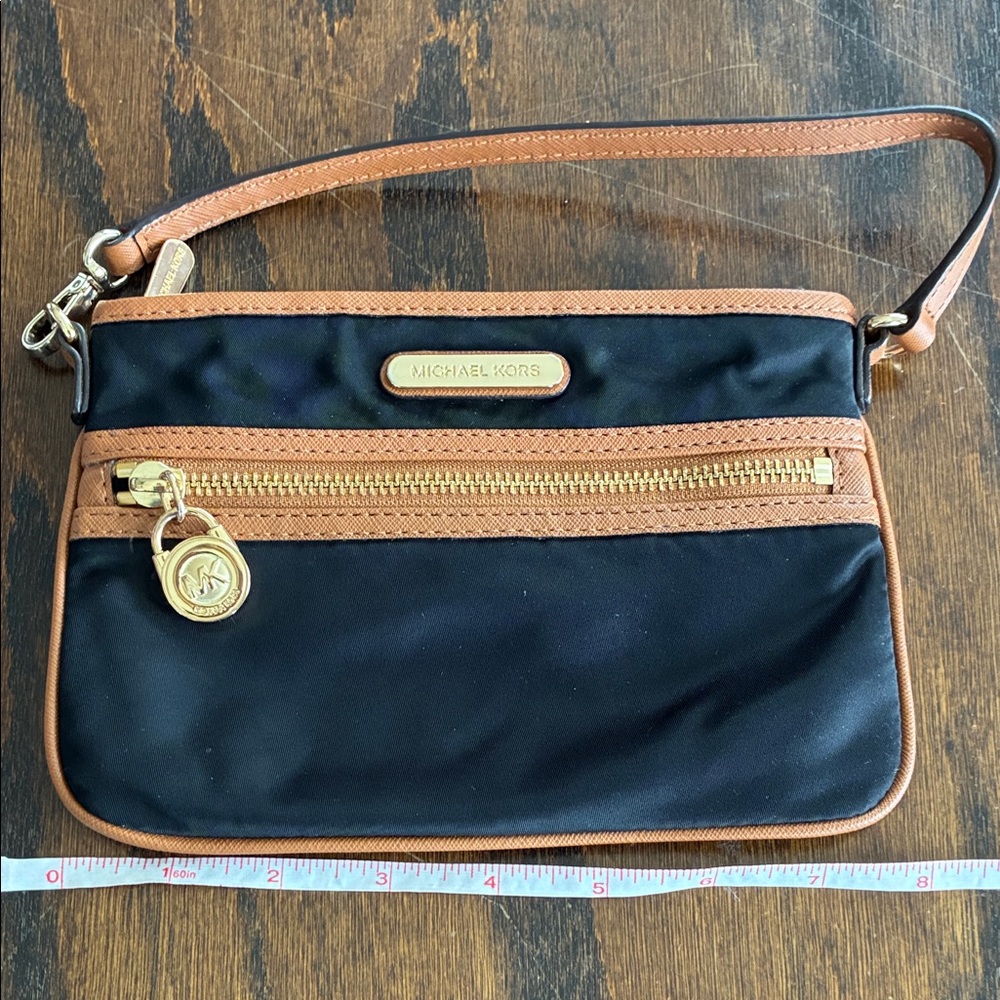Michael Kors Black and Brown Wristlet - Picture 2 of 4